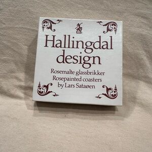 Hallingdal Design Rosepainted Coasters
